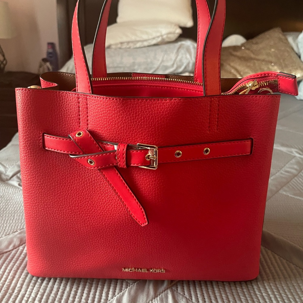 Michael Kors Scarlet Red Tote Bag